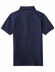 CLASSROOM Big Boys Uniform Short Sleeve Pique Polo Dark Navy ~ Small 7/8 ~ New