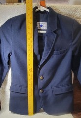 French Toast Boys Navy Blue Blazer Uniform Lined Size 6X/7 *Very Nice Condition*