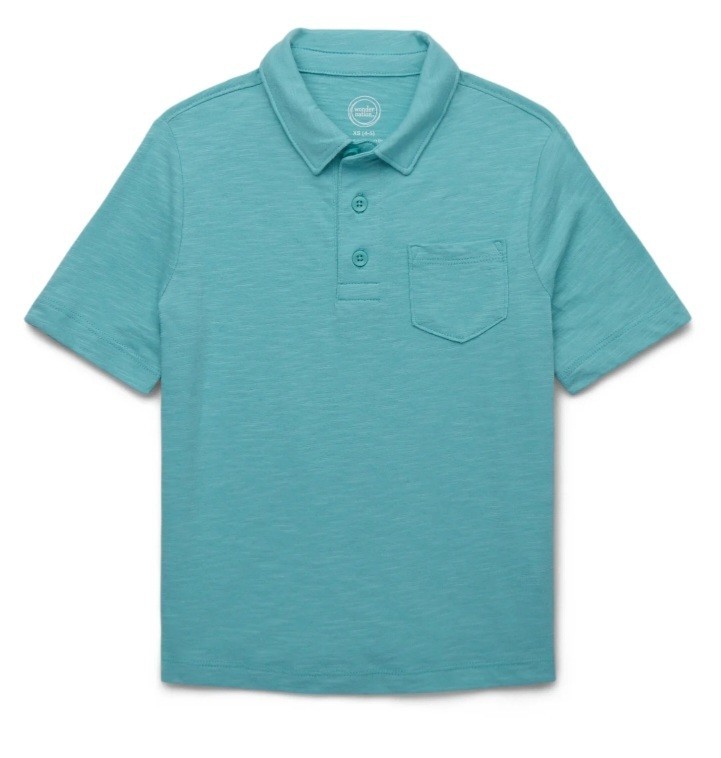 New WN Boys Pocket Polo School Uniform Short Size L(10-12) Husky