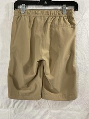 Nautica School Uniform Shorts Boys 12 Beige Elastic Waist Drawstring Stretch