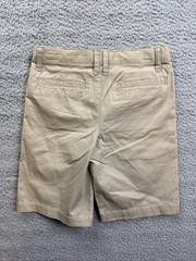 Cat & Jack Boys Youth 7 Khaki Flat Front School Uniform Chino Shorts