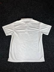 Nautica Boys School Uniform White Short Sleeve Polo Shirt Pique Size M 36/37