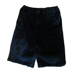 Childrens Place Navy Blue Uniform Shorts Boys 14 Adjustable Waist