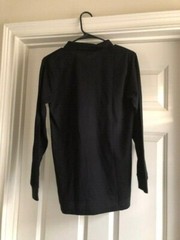 Boys Uniform Long Sleeve Pique Polo Black Size 16 (XXL/TTG)