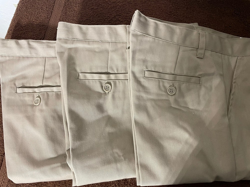 3 Authentic Galaxy Boy’s Uniform Shorts Beige School NWOT Size 12 (3 Pairs)