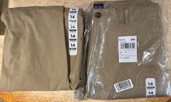 The Children’s Place Size 14 Boys Straight Stretch Uniform Pants Button Up