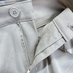 School Uniform Boys 11/12 Beige Khaki Pants Flat Front 34×31 NEW
