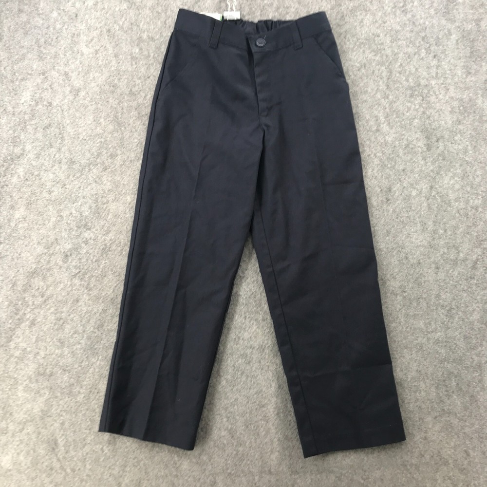 Real School Uniforms Boys Size 8H Husky Flat Front Back Elastic Waistband NWT