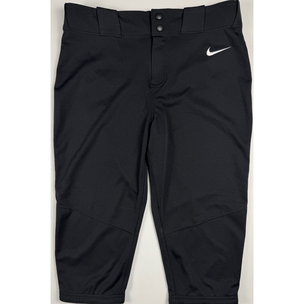 Nike Youth XL Black Baseball Knicker Pants Dri-FIT Softball Athletic