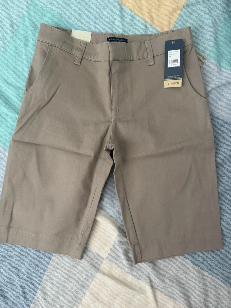 School uniform shorts apricot khaki beige Size 5