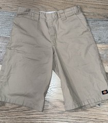 Dickies Boys’ Khaki Shorts Adjustable Waist Pre Owned