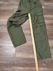 Boy Scouts Of America Boys YS Olive Green Uniform Cargo Convertible