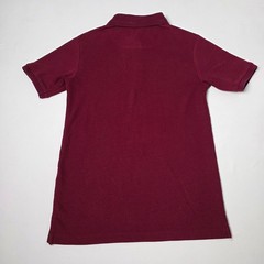 IZOD Polo Shirt Boys L 14/16 Burgundy Short Sleeve School Uniform Pique