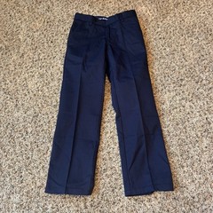 New With Tags French Toast School Uniform Size 8 Relaxed Navy Pants W/Adj Waist