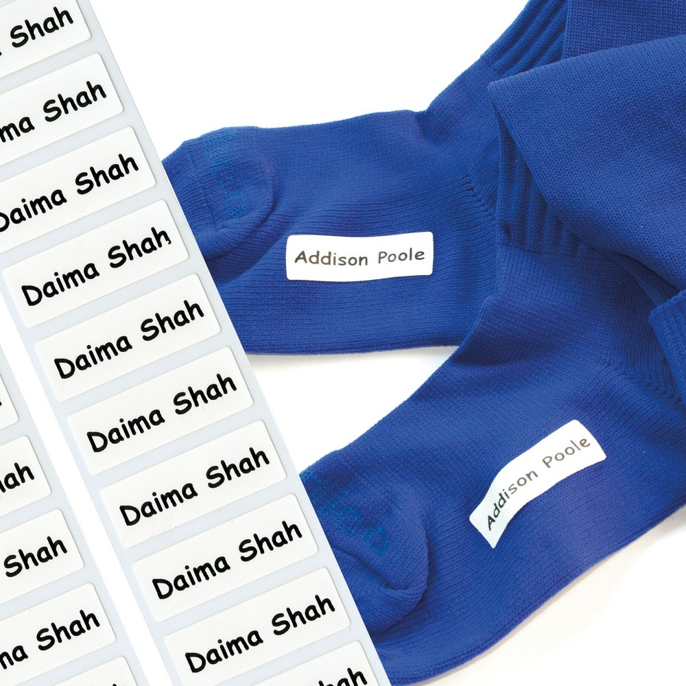 48 Stretch Tags Iron-on tags The ultimate nametape for socks and stretch fabric