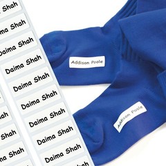 48 Stretch Tags Iron-on tags The ultimate nametape for socks and stretch fabric