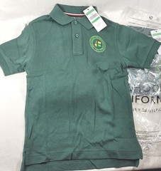 LOT: 4 Tommy Hilfigure Boy’s School Uniform Arlington Baptist Eagles Polos – L 7