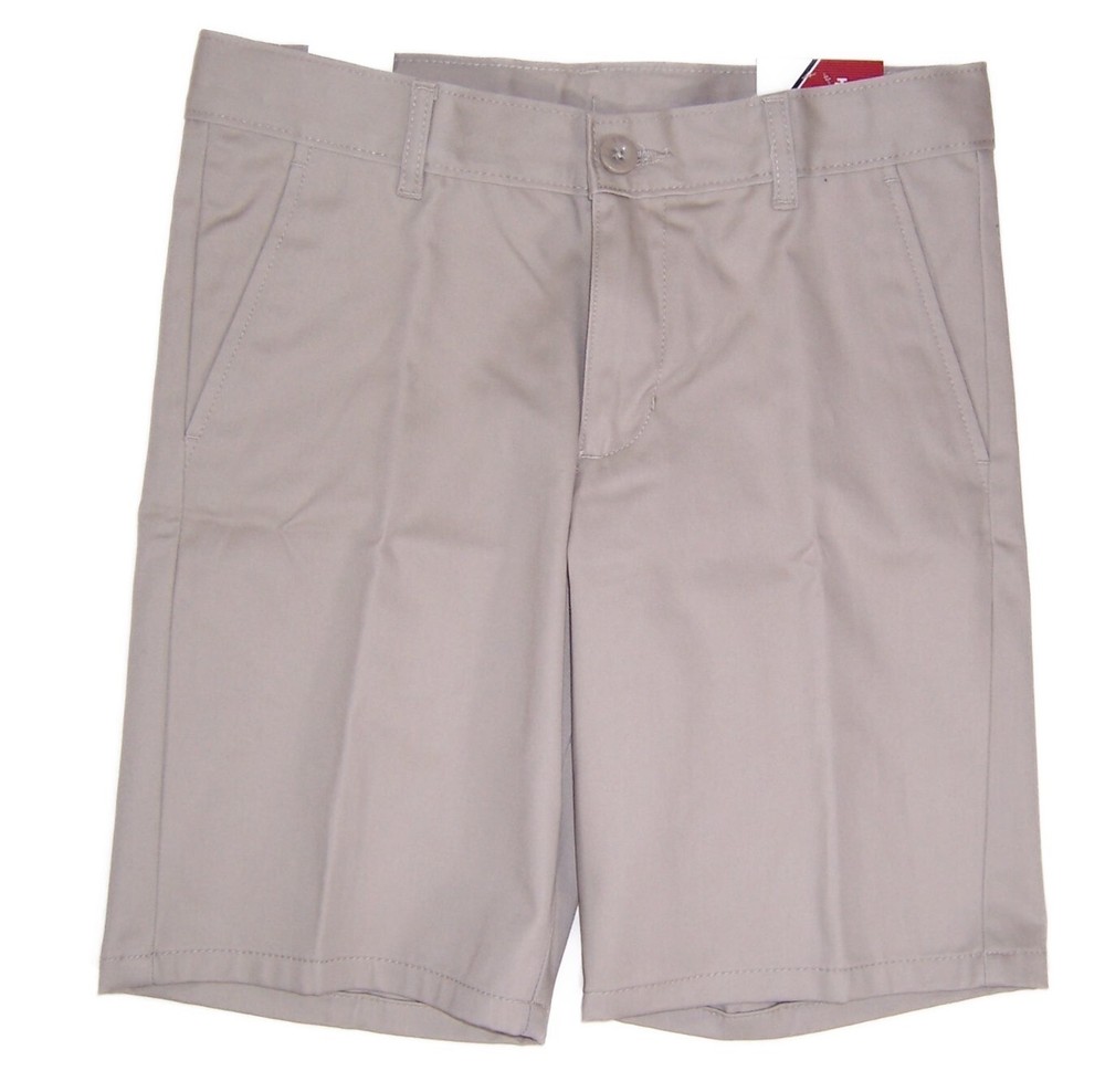 Izod Little Boys Size 8 Huskey School Uniform Shorts NWT Adjustable Waist Khaki