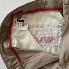 Mills Uniform Boys Poly-Performance Khaki Flat Front Shorts : 18R : 7”