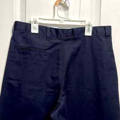 Very Dark Navy Blue Pleated Khaki School Uniform Shorts Boys Size 18 Husky