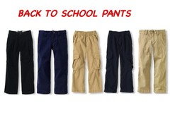 THE CHILDREN PLACE uniform pants pleated, flat front cargo navy and Khaki 4 & 5