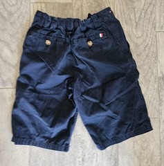Boys Tommy Hilfiger Uniform Shorts School Blue Size 14 Adjustable Waist Pockets