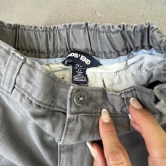 Lands End Boys Gray Pants Size 6 Adjustable Waist School Uniform Lot Of 2