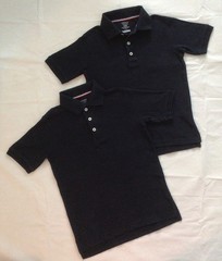 Boys navy blue “French Toast” school uniform shirts Lot – 2 Shirts (sz. M8)