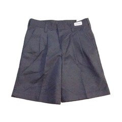 A+School Apparel Shorts Boy 8 Regular Navy Blue Pleated Adjustable Waist Uniform