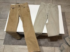 Youth Boys Size 12 Uniform Khaki Pants School Lot Bundle Of 5 Read*