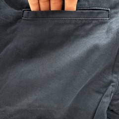 Cat & Jack Pants 14 Husky Boys Flat Front Adjustable Waist Navy School Chinos