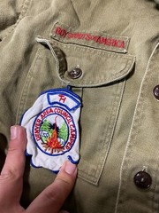 True Vintage Boy Scouts Denver Colorado Rare Patch Outdoor USA Uniform Shirt