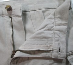 LANDS END Light Stone Cotton Twill Cargo Style Shortss Boys 14 NEW