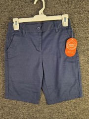 Set Of 2 Wonder Nation Boys Youth Shorts Navy Blue School Uniform Navy Size: 12