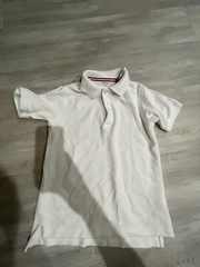 french toast boys white uniform shirts one small 6/7 & one size 8 medium youth