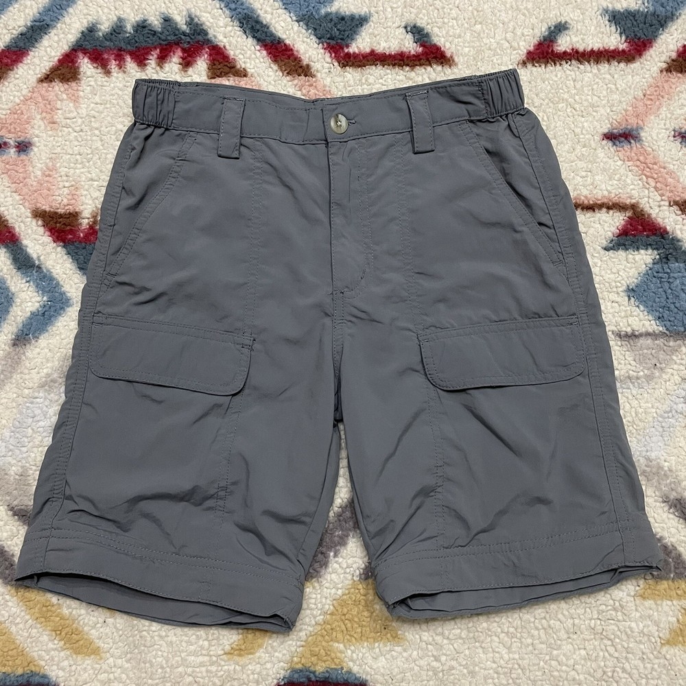 White Sierra Youth Boys Trail Cargo Shorts Gray Size M