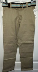 US POLO ASSN boys NEW NWT SCHOOL UNIFORM KHAKI PANTS size 10 with belt 34.00 MSR