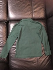  Izod Boys Hunter Green Long sleeve polo   Size M(10/12)