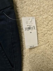 Gap Kids School Uniform Shorts Navy Blue Size 18 NWT Flat Front Chino