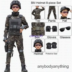 Children’s Spring Autumn Camouflage Suit Special Forces Tactic Training Uniform