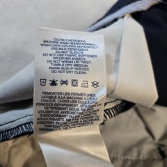 Lands End Dress Navy Blue Pants Boys 12 Husky Chino Uniform Flat Front School