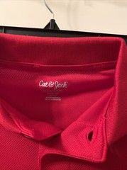 Cat & Jack School Uniform Red Polo Shirt Kids Boys Size M 8-10