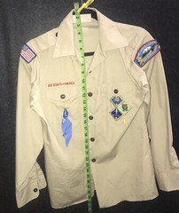 Boys Scouts of America Vintage Official Uniform Shirt Youth Large 14-16 Khaki US