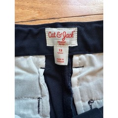 Cat & Jack Boys Navy Blue School Uniform Straight Fit Chino Pants Size 12 NWT