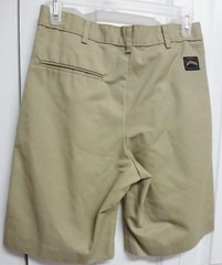 Sunshine School Uniform Boys Beige Pocket Pleated Khaki Short’s Size 28