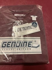 boys uniform shirts Short Sleeve Burgundy Color Size. L-10/12