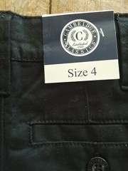 Boys Shorts Size 4 NEW Black Uniform Adjustable Waist Cambridge Classics