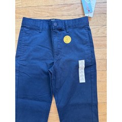 Cat & Jack Boys Navy Blue School Uniform Straight Fit Chino Pants Size 12 NWT