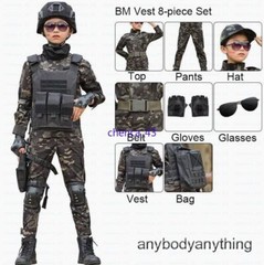 Children’s Spring Autumn Camouflage Suit Special Forces Tactic Training Uniform