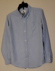 Lot 2-Old Navy Oxford Boys School Uniform Short/Long Sleeve Shirt,Size 10-12
